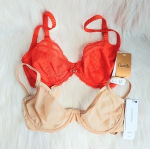 Chantelle & Calvin Klein Unlined Bras, 30D